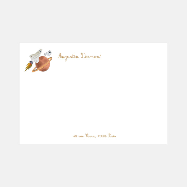 Carte de correspondance Espace