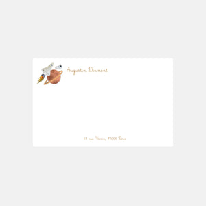 Petite carte de correspondance Espace