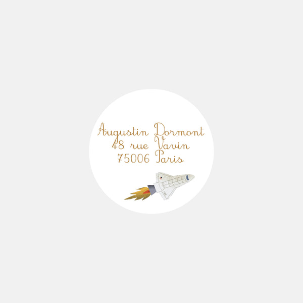 Stickers personnalisés correspondance espace - 48ex