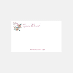 Small Unicorn correspondence card