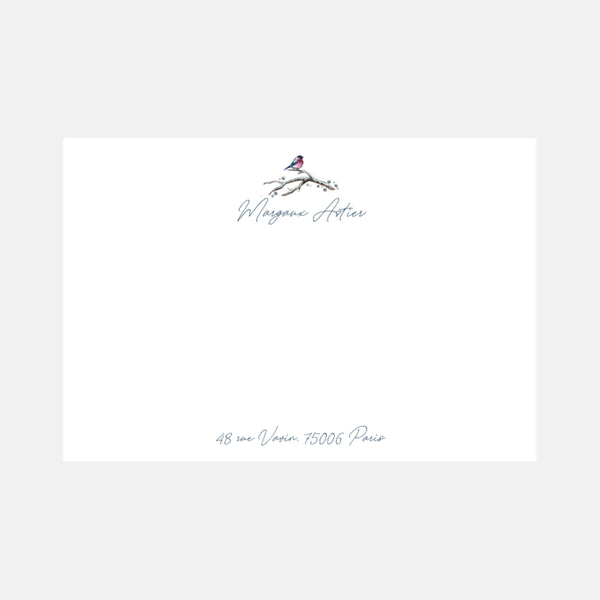 Carte de correspondance Oiseau