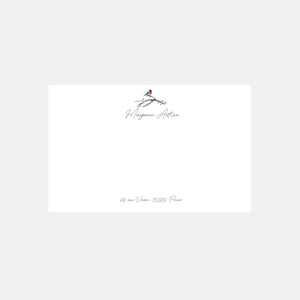 Petite carte de correspondance Oiseau