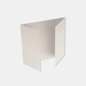 Pre-folded triptych card 160x320 metallic crystal