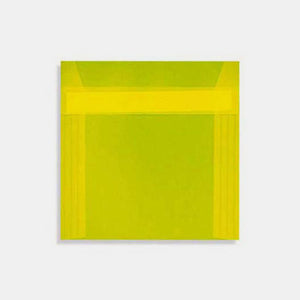 Umschlag 160x160 mm, gelbes Transparentpapier