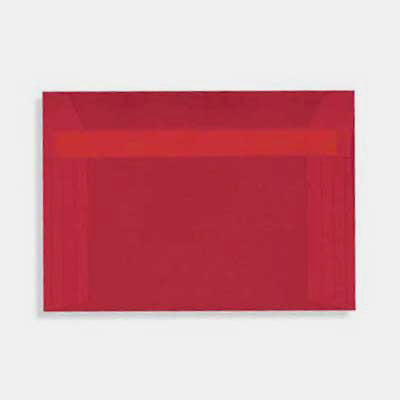 Enveloppe 162x229 mm calque rouge