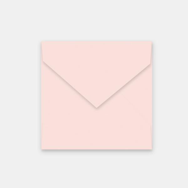 Enveloppe 155x155 mm velin rose pale