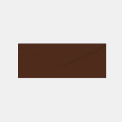 Envelope 72x205 mm chocolate vellum