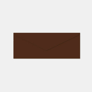 Envelope 72x205 mm chocolate vellum