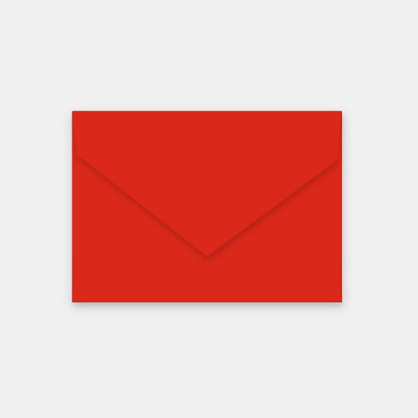 Envelope 114x162 mm red vellum
