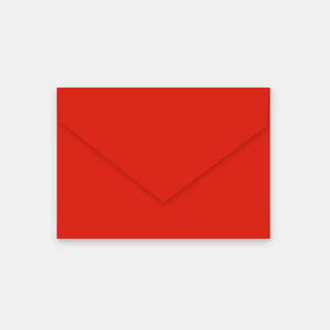 Envelope 114x162 mm red vellum