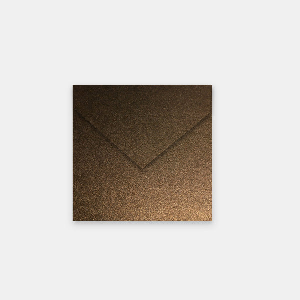 Umschlag 120x120 mm Metallic-Bronze