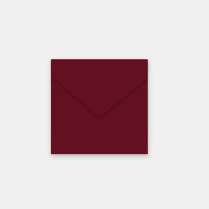 Envelope 120x120 mm burgundy vellum