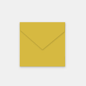 Envelope 140x140 mm mustard yellow skin
