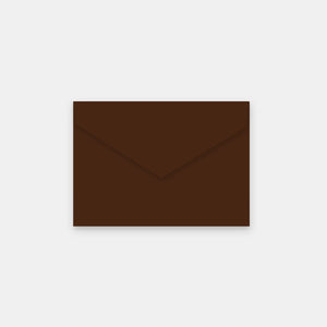 Envelope 90x140 mm chocolate vellum
