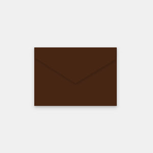 Enveloppe 90x140 mm velin chocolat