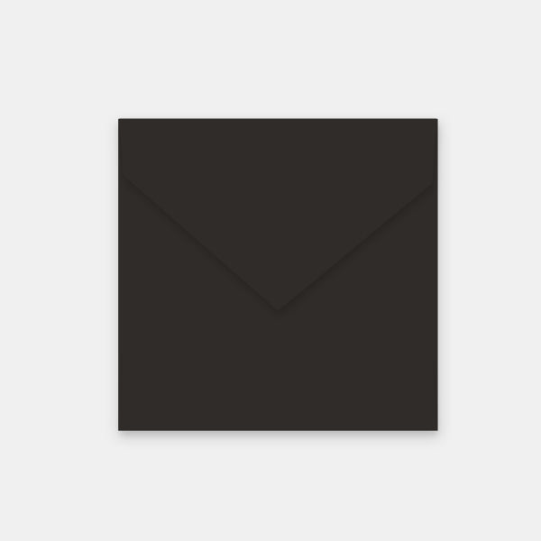 Envelope 155x155 mm black vellum