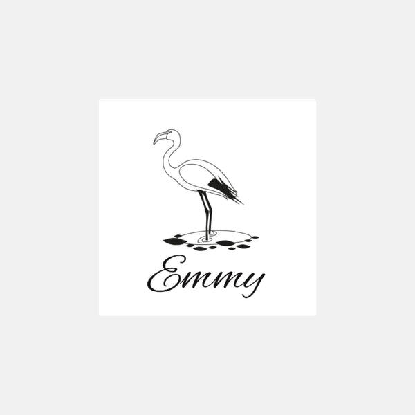 Personalized flamingo stamp