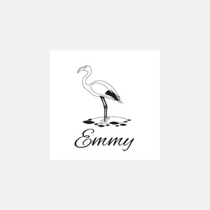 Personalized flamingo stamp