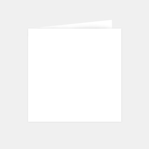 Vorgefaltete quadratische Karte 145x290 mm zur Personalisierung