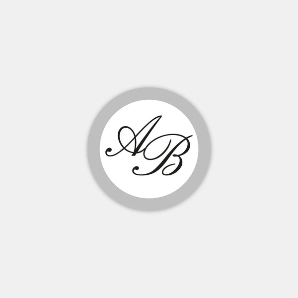 Personalisiertes Wachsstempel-Alphabet mit doppelten Initialen
