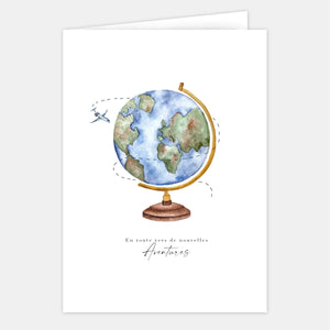 Grande carte Mappemonde - En route vers une nouvelle Aventure