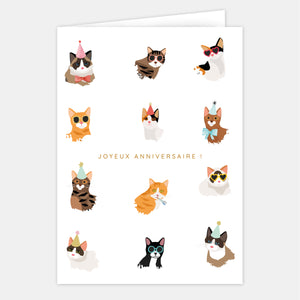 Large birthday card - Cats