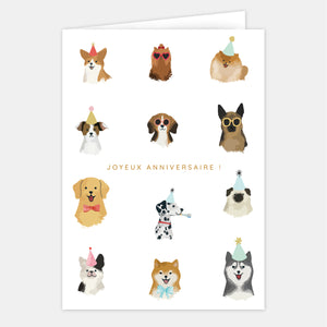 Large birthday card - Dogs
