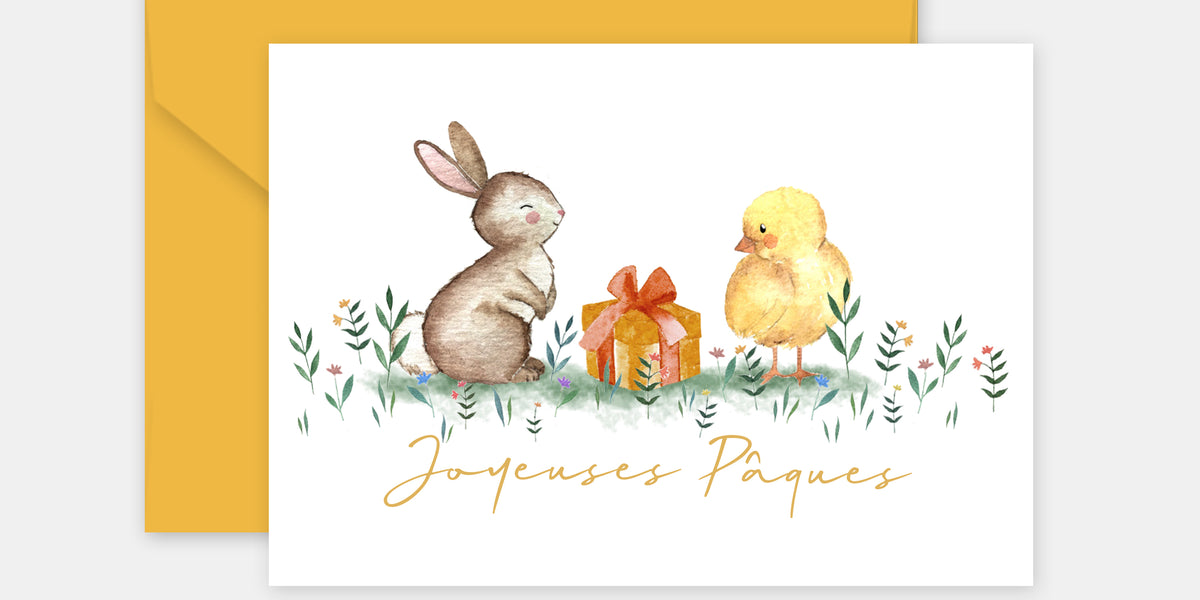 Le sachet lapin à imprimer pour Pâques ou pour un Baptême