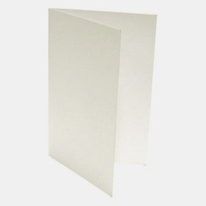 Pack of 50 pre-folded A4 white laid cards 160g