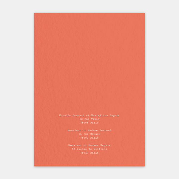 Faire-part de mariage Brindille kraft