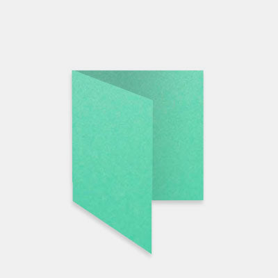 Vorgefaltete Karte 160X320 Metallic-Lagune