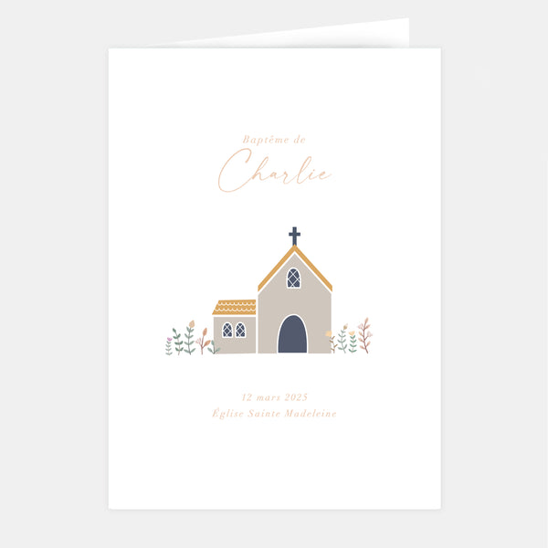 Livret de baptême un jour de fête