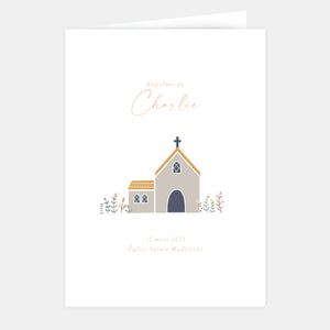 Baptism booklet on a feast day