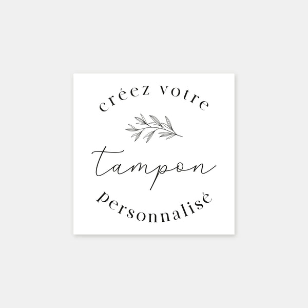 My personalized stamp in square format