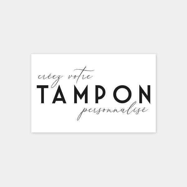 Mon tampon personnalisé en format paysage