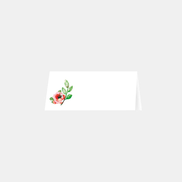 Watercolor flowers place mark - 20ex