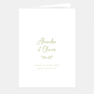 Classic Country Wedding Booklet