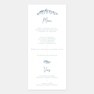 Menu mariage Montagnes