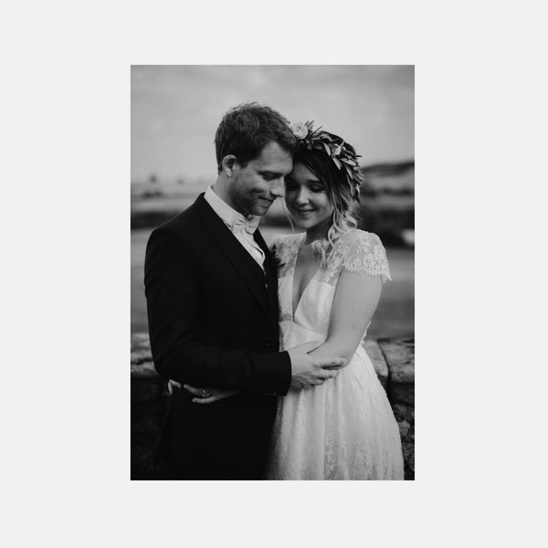 Carton remerciement mariage arty