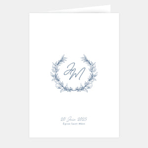 Livret de mariage couronne végétale