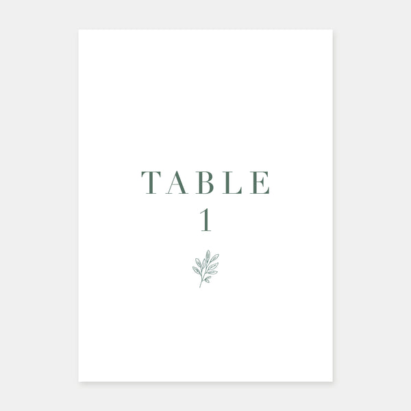 Marque table de mariage brindille - 5ex