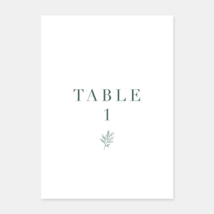 Marque table de mariage brindille - 5ex