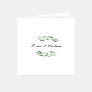 Classic Foliage Wedding Invitation