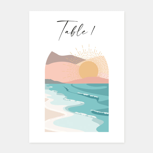 Brand sunset beach wedding table - 5ex