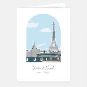 Livret de mariage toit de Paris