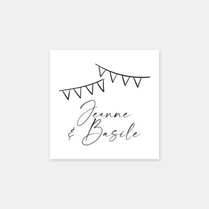 Personalisierter Wimpelstempel