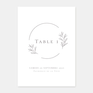 Brand chic nature wedding table