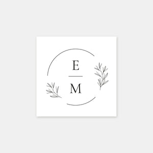 Personalisierter schicker Naturstempel