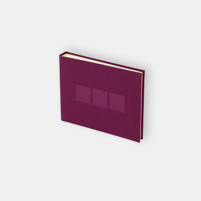 Photo album 21x15 aubergine canvas cream interior