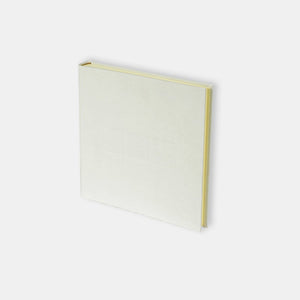 Guest book 25x24 asparagus canvas cream interior